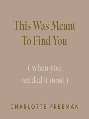 cover image of This Was Meant to Find You